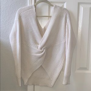 Fashion Nova White Knit Sweater 🤍